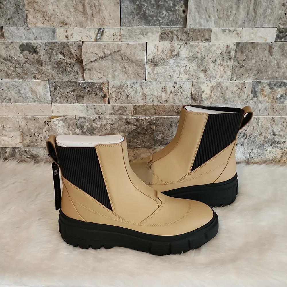 Sorel Caribou X Waterproof Platform Chelsea Boot Brand New